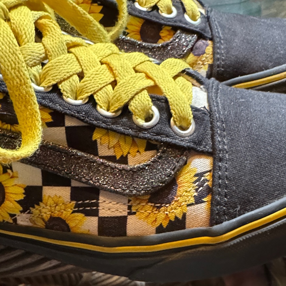 Vans  Sunflower Checkered Sneakers - Picture 3 of 7